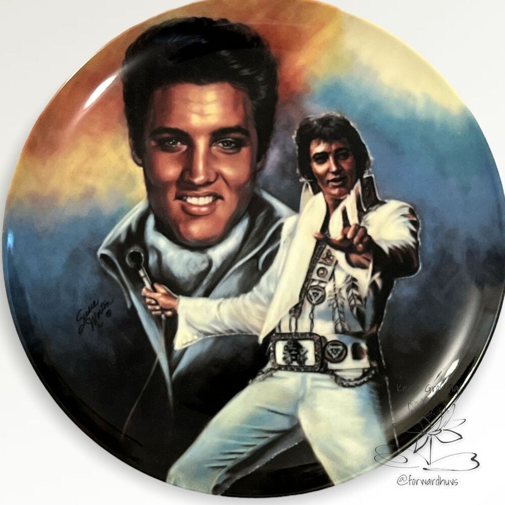 Elvis Presley Limited Edition Collectors Plate With Certificate of Authenticity
